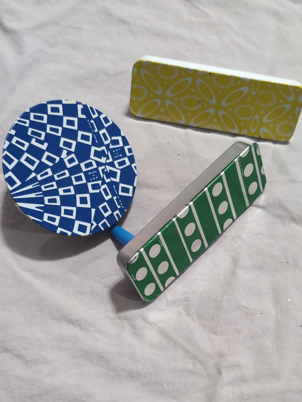 Vintage Tin Litho Party Noisemakers Made In The USA *Q3